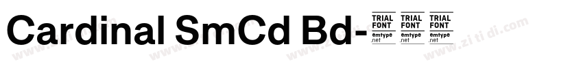 Cardinal SmCd Bd字体转换
